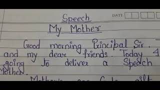 My Mother/Speech On My Mother/My Mother Speech in English/My Mother Speech @ladoodhamaal