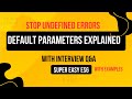 No More undefined! Master Default Parameters in ES6 JavaScript(p-6) #javascript #ranjnacodes