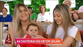 Maria Cerqueira Gomes cheira botas que já foram de Cristiano Ronaldo - Você na TV!