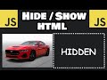 How to HIDE and SHOW HTML using JavaScript 🖼