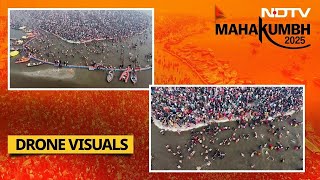 Maha Kumbh LIVE | Maha Kumbh Mela 2025 Drone Visuals | Maha Kumbh Mela