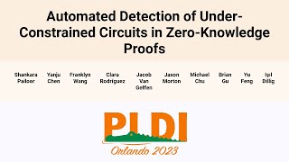 [PLDI'23] Automated Detection of Under-Constrained Circuits in Zero-Knowledge Proofs