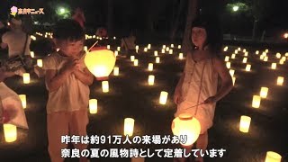 奈良市ニュース　奈良の夏の風物詩　なら燈花会