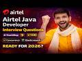 Airtel Java Developer Interview Questions (3+ YOE) | HashMap, Concurrency, Elasticsearch | 2026
