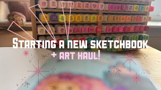 STARTING ANOTHER SKETCHBOOK?!🌸🎀 + art haul | LG Doodles 🎀