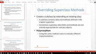 Java Programming 1 - Chapter 10 Lecture - Spring 2016