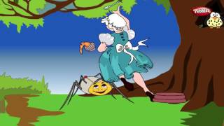 Little Miss Muffet in Hindi | Nursery Rhymes Lyrics | हिंदी कविता | Hindi Rhymes For Kids
