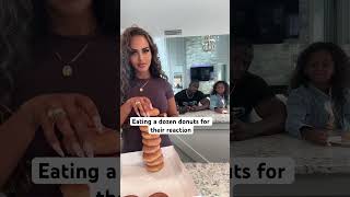 I told them I was only eating one #reactionvideo #donuts #donutchallenge #krispykreme