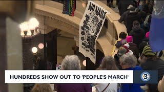 Hundreds show out to People's March in Madison