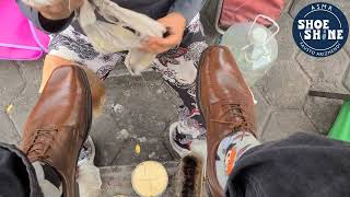 S8E23 Brown Shoes tlahuac-tulyehualco ave #ASMR #shoeshine #faustoarizmendi