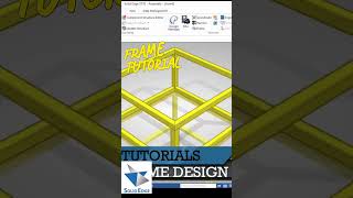 Solid edge tutorials l Custom frame design #solidedge #solidedgetutorials #framedesign