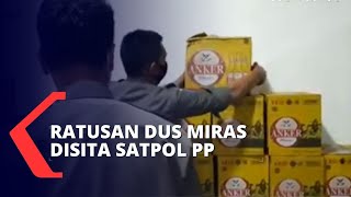 Tidak Memiliki Izin, Petugas Satpol PP Sita Ratusan Kardus Miras dari Sebuah Ruko di Cileungsi