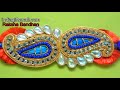 a most beautiful zardosi rakhi