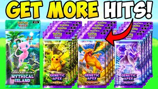 I OPENED 200 PACKS TO SEE  WHAT GIVES BETTER CARDS IN POKEMON POCKET! - SINGLES OR 10 PACKS?