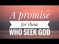 A promise for those who seek god ( Paul Washer )