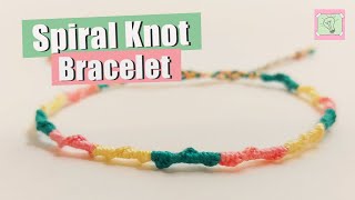 Spiral Knot Bracelet - Beginner-friendly Friendship Bracelet Tutorial