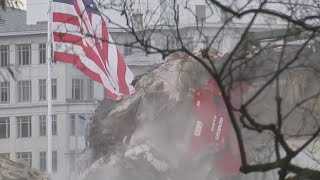 Entirety of White House East Wing being demolished for ballroom project
