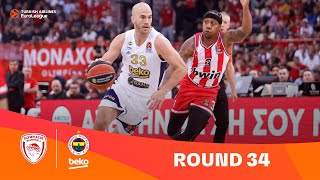 Olympiacos - Fenerbahce | OVERTIME for the WIN  | 34 Highlights |2023-24 Turkish Airlines EuroLeague