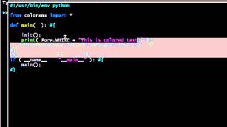 Python colorama 02 Foreground