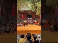 2024 global shaolin temple gong test competition foreign contestants perform the shaolin sword