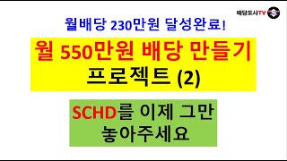 월550만원 배당만들기(2), SCHD를 이제 그만 놓아주세요(초고배당 ETF, 고배당 ETF, TSLY, JEPI, FEPI, QQQY)