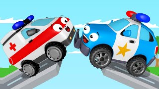 Voiture de Police pour bébés - Dessin animé en français - Voitures pour les enfants