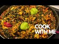 Cook with me |how to make Ghana’s simple kontomire stew under $3|Village food | #palavasauce