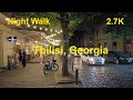 Night Walk in Tbilisi, Georgia 🇬🇪. K.Afkhazi Street, July 2023.