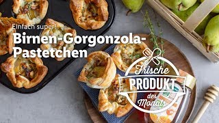 Birnen-Gorgonzola-Pastetchen | Pikant-süßer Snack