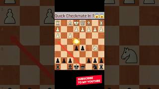 Quick Checkmate in 7|Win fast with black