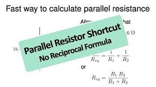Fast way to calculate parallel resistance