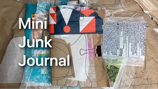 Sew paper from junk - junk journal reuse Ephemera - mixed media art prompts