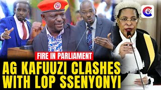 Fire in Parliament: AG Kafuuzi Jackson Clashes With LOP Joel Ssenyonyi Over NUP Reported Abduction