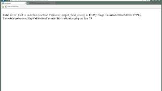 Advanced Php Tutorial Form Validation Part 7/7