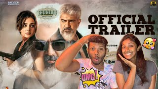 Thunivu Official Trailer - Reaction | Ajith Kumar | H Vinoth | Boney Kapoor | Ghibran | ODY