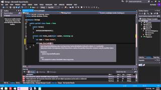 Working with Strings - C Sharp - Visual Studio