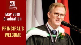 May 2019 Graduation - Principal's Welcome