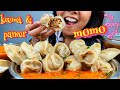 COOKING & EATING BIG MOMO CHALLENGE | PANEER MOMO RECIPE | KEEMA MOMO RECIPE | MOMO EATING ASMR