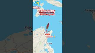 তিউনিসিয়া থেকে ইতালি যাওয়ার দূরত্ব | #shorts #tunisia #italy #distance #viral #trending #short