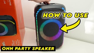 How to Use Your Onn Party Bluetooth Speaker - Full Guide