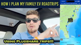 How I Plan my Family EV Roadtrips using PlugShare Trips!!!