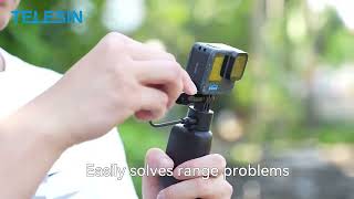 TELESIN Powerbank Extendable Stick Tripod Remote GoPro Hero 13, 12, 11, 10, 9 Cameras S1-CSS-01-TGP