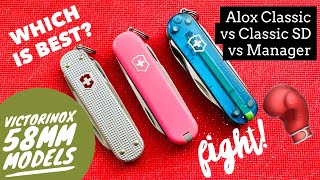 Victorinox Classic SD vs Classic Alox vs Manager - are these of any practical use?