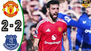 Manchester United vs Everton 2-2 Highlights & All Goals 2025 HD