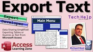 Data Sharing Simplified: Exporting Tables or Queries as Text from Microsoft Access