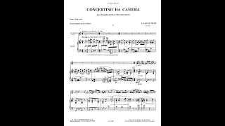 Jacques Ibert Concertino da Camera for Sax backing track / base pianoforte