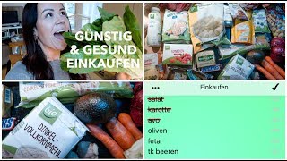 WOCHENEINKAUF PLANEN. Günstig \u0026 gesund Einkaufen. Geld sparen beim Discounter.