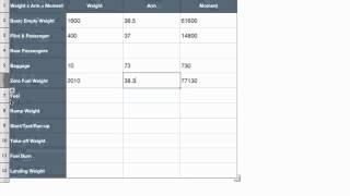 Aircraft Weight and Balance Part 1