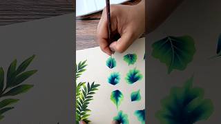 "Easy Acrylic Painting: Create AMAZING Paint Leaves in 60 Seconds!"