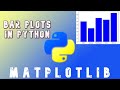 How to draw Bar Plots in python | Bar charts | Python | Matplotlib